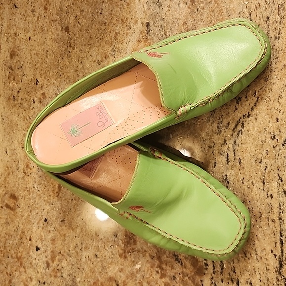 Lilly Pulitzer Lime Green Moccasin - Picture 1 of 4